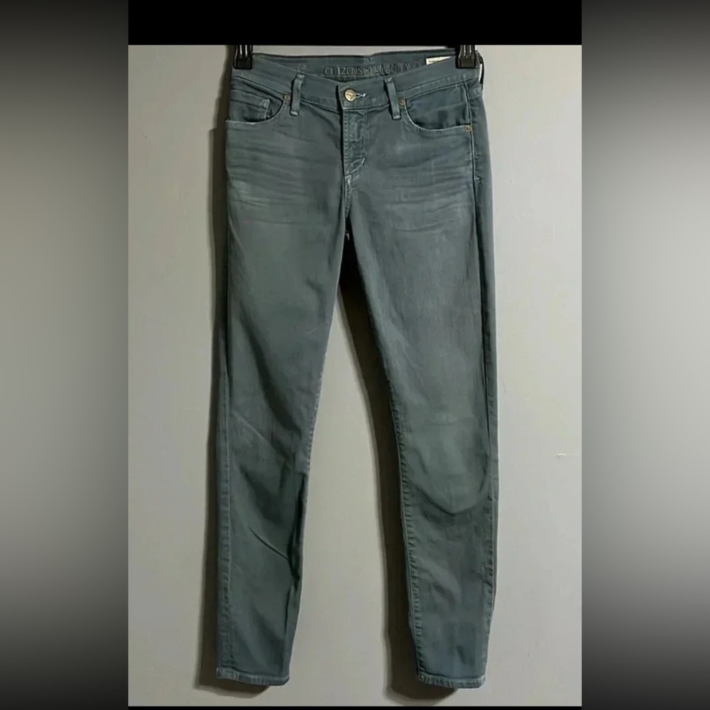 Citizens Of Humanity Gray teal Skinny Jeans size 26